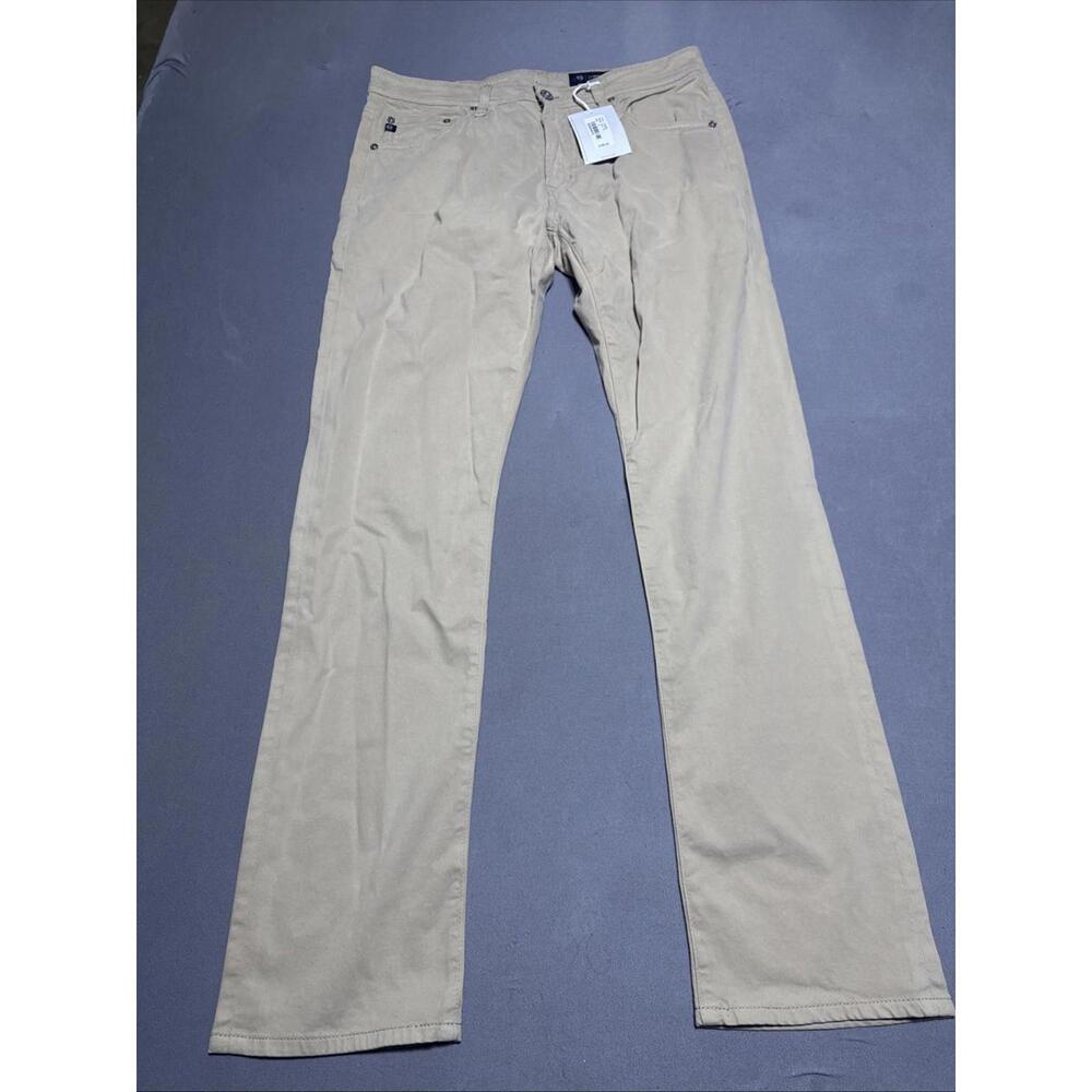 AG Adriano Goldschmied Jeans Men 32x32 Tan Everett Slim Straight Could Soft NWT